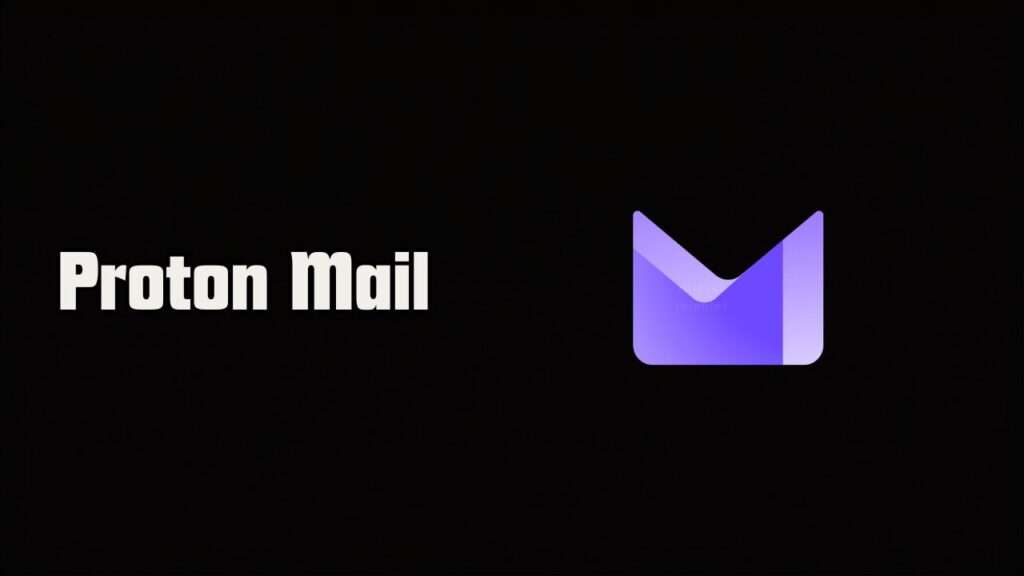 ProtonMail logo sötét háttérben