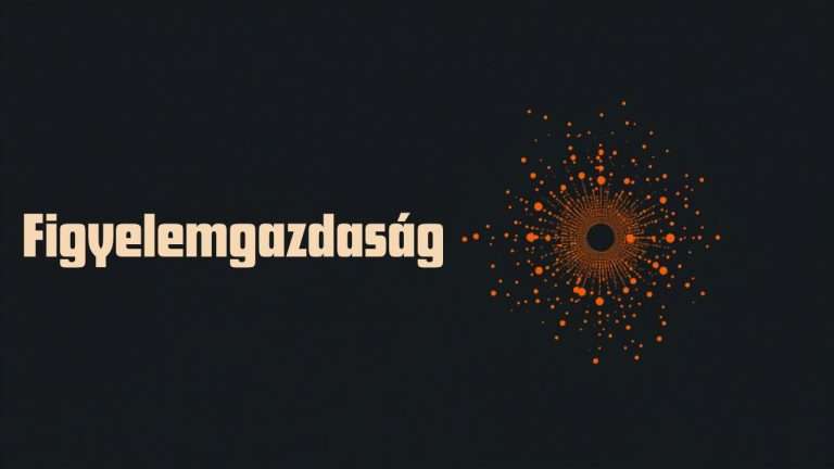 Széttöredezett figyelem szimbolikus ábrázolása, apró pontok egy központi formává rendeződve